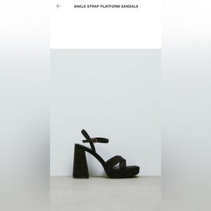 Zara ankle strap platform sandals